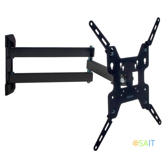 Кронштейн для телевизора Kromax OPTIMA-408 черный 22"-65" макс.30кг настенный поворотно-выдвижной и наклонный