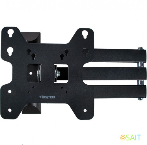 Кронштейн для телевизора Kromax OPTIMA-408 черный 22"-65" макс.30кг настенный поворотно-выдвижной и наклонный