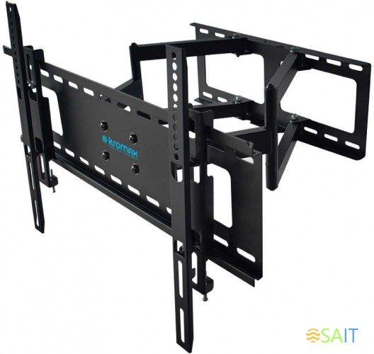 Кронштейн для телевизора Kromax ATLANTIS-80 черный 32"-75" макс.50кг настенный поворотно-выдвижной и наклонный