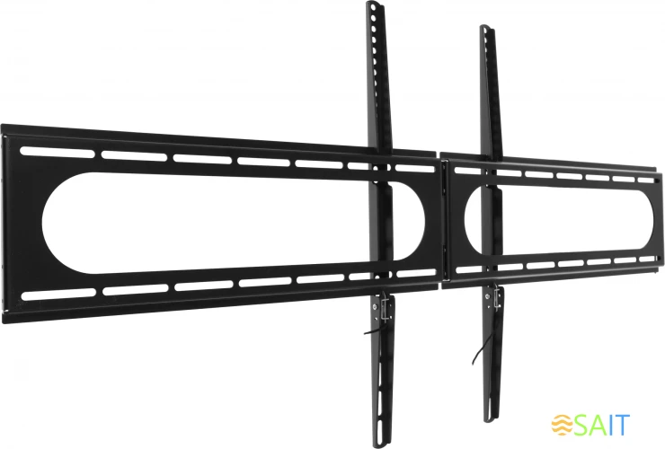 Кронштейн для телевизора Hama 00220843 черный 37"-120" макс.100кг настенный фиксированный