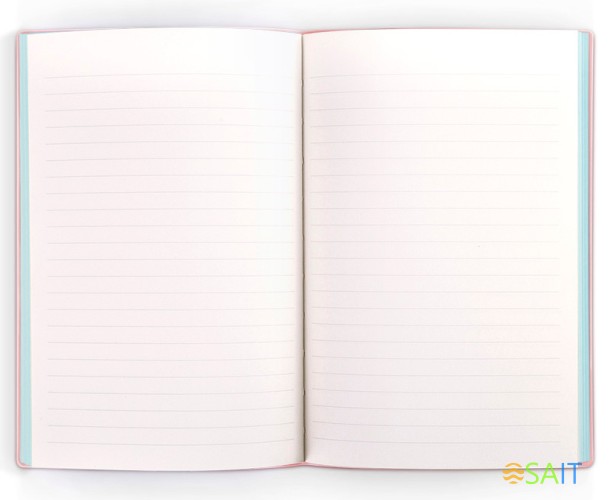 Блокнот Deli 22283LT-PINK 210х143мм искусст. кожа 96л светло-розовый