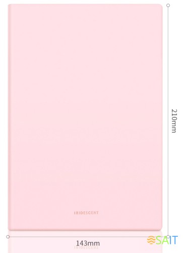 Блокнот Deli 22283LT-PINK 210х143мм искусст. кожа 96л светло-розовый