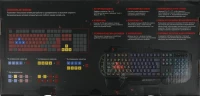 Клавиатура A4Tech Bloody B310N черный USB Multimedia for gamer LED (подставка для запястий) (B310N)