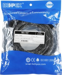 Кабель аудио-видео HDMI (m)/HDMI (m) 5м. феррит.кольца позолоч.конт. серый