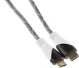 Кабель аудио-видео HDMI (m)/HDMI (m) 5м. феррит.кольца позолоч.конт. серый