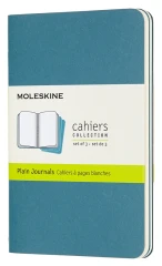 Блокнот Moleskine CAHIER JOURNAL CH013B44 Pocket 90x140мм обложка картон 64стр. нелинованный голубой (3шт)