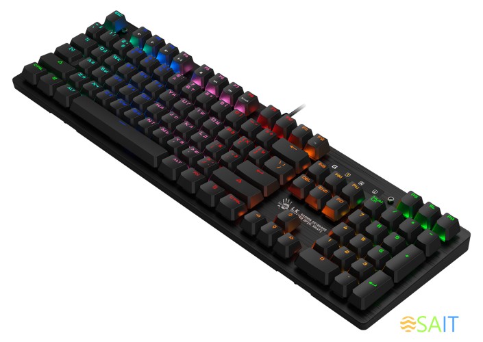 Клавиатура A4Tech Bloody B820R Blue S механическая черный USB for gamer LED (B820R BLACK (BLUE SWITCH))