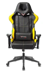 Кресло игровое Zombie VIKING 5 AERO черный/желтый эко.кожа с подголов. крестов. пластик