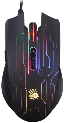 Мышь A4Tech Bloody Q82 черный/рисунок оптическая 6200dpi USB 8but