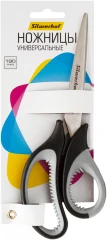 Ножницы Silwerhof Mode универсальные 165мм ручки с резиновой вставкой черный
