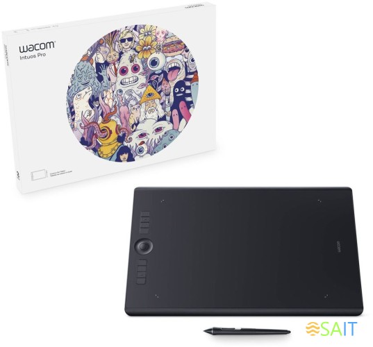 Графический планшет Wacom Intuos Pro PTH-860-N Bluetooth/USB черный