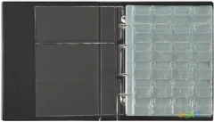 Папка на 4-х D-кольцах Silwerhof верт. ПВХ 0.6мм черный вмест.30лист.