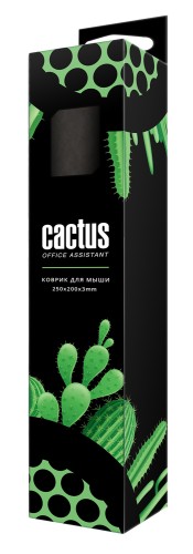 Коврик для мыши Cactus Black Mesh черный 250x200x3мм (CS-MP-D02S)