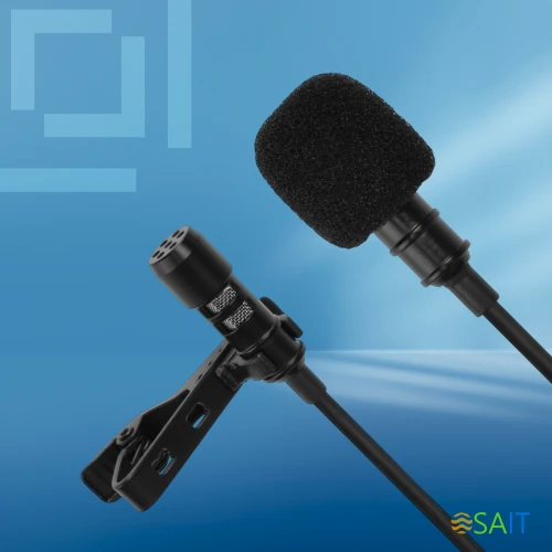 Микрофон проводной Оклик MP-M400 3м черный