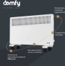 Конвектор Domfy DCW-CH1215 1500Вт белый