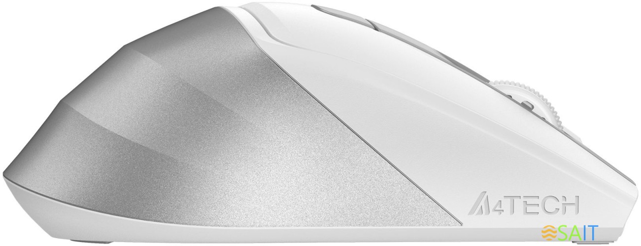 Мышь A4Tech Fstyler FG45CS Air белый/серебристый оптическая 2000dpi silent беспров. USB для ноутбука 7but (FG45CS AIR USB (SILVER WHITE))