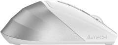 Мышь A4Tech Fstyler FG45CS Air белый/серебристый оптическая 2000dpi silent беспров. USB для ноутбука 7but (FG45CS AIR USB (SILVER WHITE))
