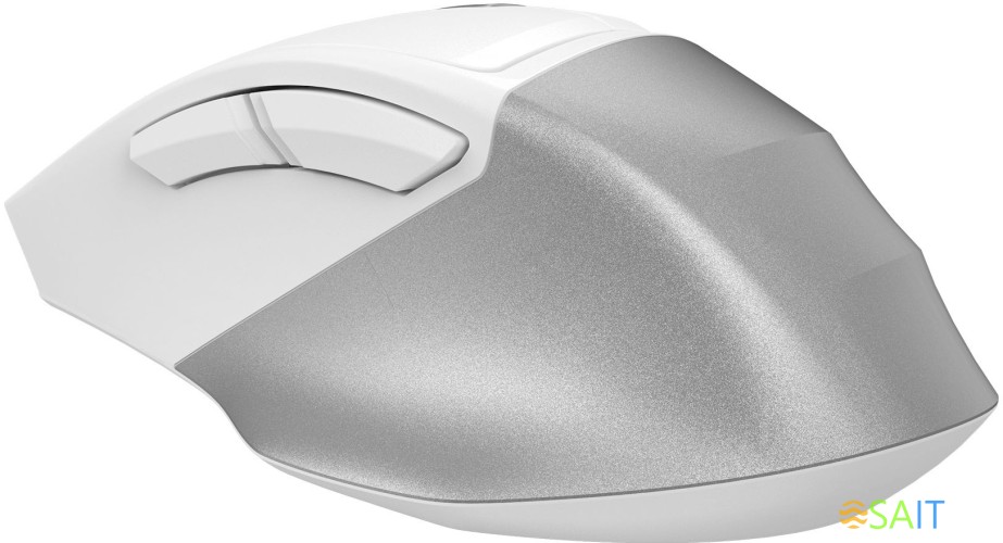 Мышь A4Tech Fstyler FG45CS Air белый/серебристый оптическая 2000dpi silent беспров. USB для ноутбука 7but (FG45CS AIR USB (SILVER WHITE))