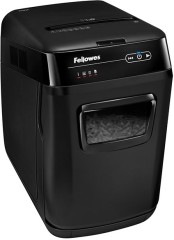 Шредер Fellowes® AutoMax® 150C, автоподача, DIN P-4, 4х38мм, 150лст. авто, 8 ручн., 32 лтр., авторев, шт Fellowes AutoMax 150C