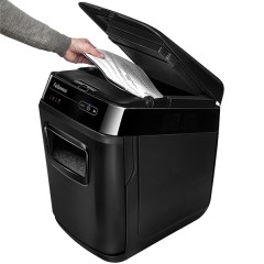 Шредер Fellowes® AutoMax® 150C, автоподача, DIN P-4, 4х38мм, 150лст. авто, 8 ручн., 32 лтр., авторев, шт Fellowes AutoMax 150C