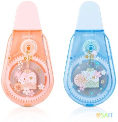 Лента коррект. Deli 71547 20мх5мм ассорти корпус белый