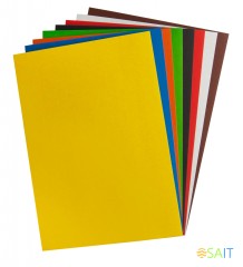 Картон цветной Silwerhof ассорти одност. 8л. 8цв. A4 Супер агенты 230г/м2 1диз. обл.мел.картон папка (упак.:25шт)