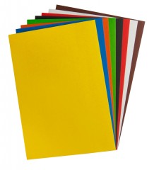 Картон цветной Silwerhof ассорти одност. 8л. 8цв. A4 Супер агенты 230г/м2 1диз. обл.мел.картон папка (упак.:25шт)