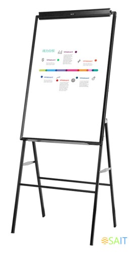 Флипчарт Deli 7890 лак 90x60см на подставке белый/черный с аксессуарами