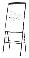 Флипчарт Deli 7890 лак 90x60см на подставке белый/черный с аксессуарами