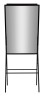 Флипчарт Deli 7890 лак 90x60см на подставке белый/черный с аксессуарами