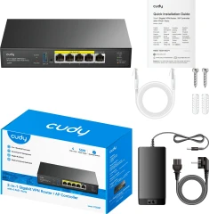 Контроллер Cudy C200P 10/100/1000BASE-TX черный