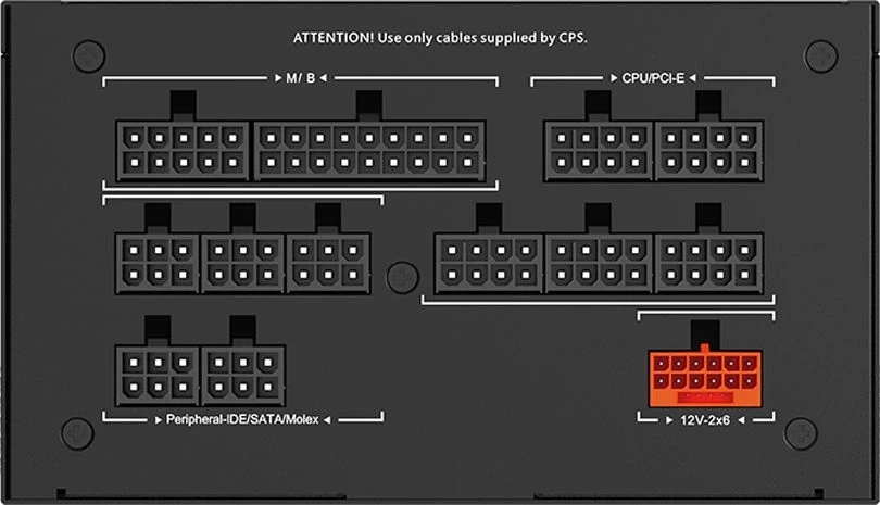 Блок питания PcCooler ATX 1000W P5-YS1000 -G1F Gen.5 80+ gold (20+4pin) APFC 135mm fan 12xSATA Cab Manag RTL