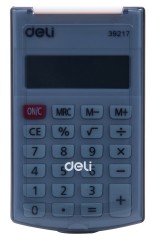Калькулятор карманный Deli E39217/BLACK черный 8-разр.