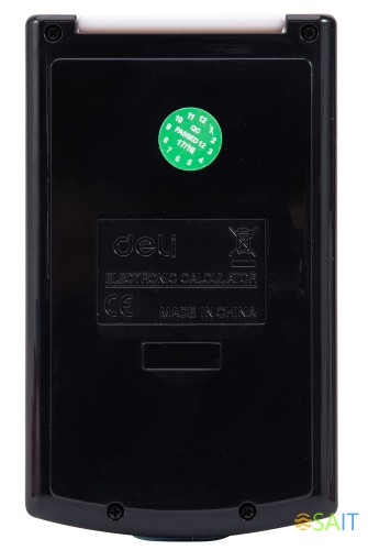 Калькулятор карманный Deli E39217/BLACK черный 8-разр.