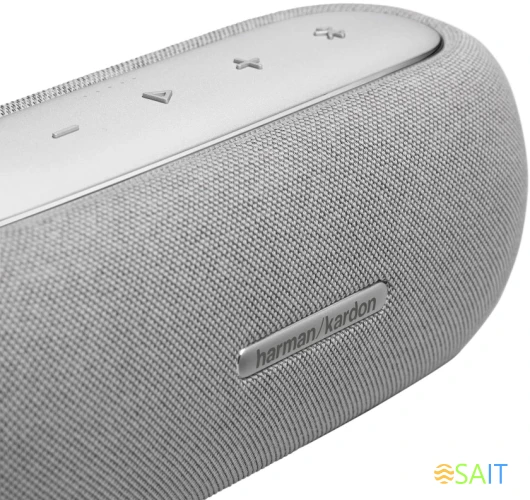 Колонка порт. Harman Kardon Luna Google Assistant, Amazon Alexa серый 40W 1.0 BT/Wi-Fi 4800mAh (HKLUNAGRYEU)
