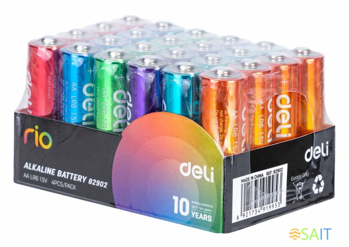Батарея Deli Rio AA (4шт) спайка