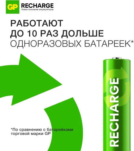 Аккумулятор GP Smart Energy 40AAAHCV-2CRSBC2 AAA NiMH 400mAh (2шт)
