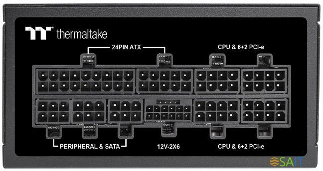Блок питания Thermaltake SFX 1000W Toughpower SFX1000 Gen.5 80+ platinum (20+4pin) APFC 90mm fan 8xSATA Cab Manag RTL