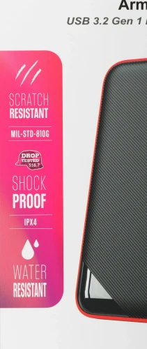 Жесткий диск Silicon Power USB3.1 2TB SP020TBPHD62SS3K A62S Armor 2.5" черный/красный