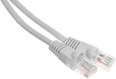 Патч-корд Buro UTP-5E-3M-G UTP 4 пары cat.5E CCA molded 3м серый RJ-45 (m)-RJ-45 (m)