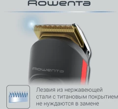 Триммер Rowenta Selectium TN9400F4 черный/красный (насадок в компл:7шт)