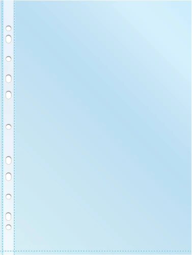 Папка-вкладыш Silwerhof Daily SD-CL/BLU синий глянцевые A4+ полипропилен 30мкм (упак.:50шт)