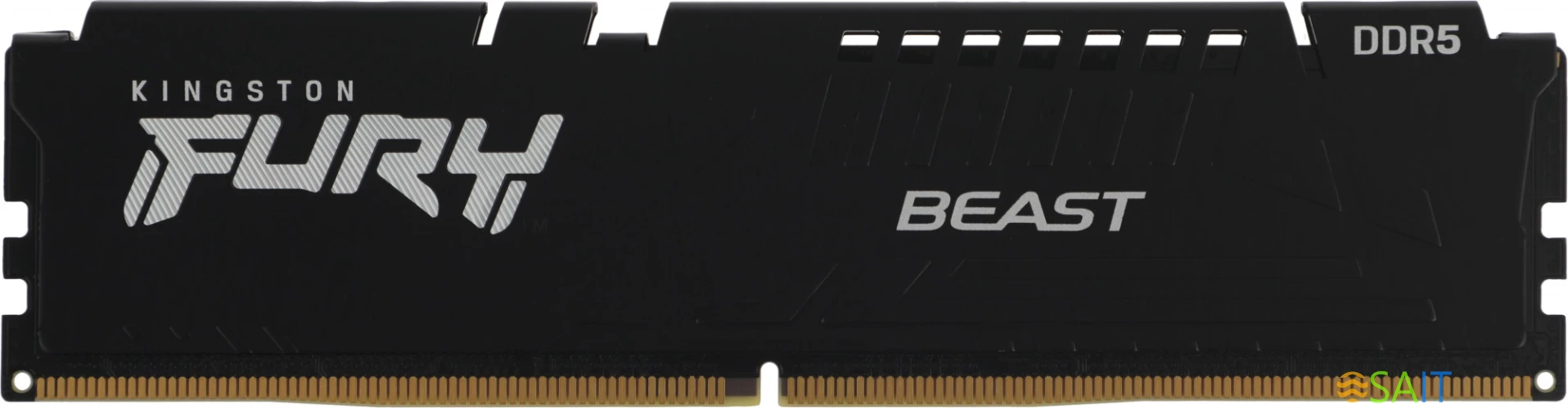 Память DDR5 16GB 6400MHz Kingston KF564C32BBE-16 Fury Beast Black Expo RTL Gaming PC5-51200 CL32 DIMM 288-pin 1.4В single rank с радиатором Ret