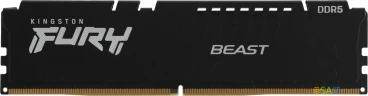 Память DDR5 16GB 6400MHz Kingston KF564C32BBE-16 Fury Beast Black Expo RTL Gaming PC5-51200 CL32 DIMM 288-pin 1.4В single rank с радиатором Ret