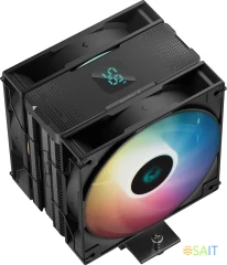 Устройство охлаждения(кулер) Deepcool AG400 Digital Plus ARGB Soc-AM5/AM4/1200/1700/1851 черный 4-pin 31.6dB Al+Cu LCD 773gr Ret (R-AG400-BKADMP-G-1)