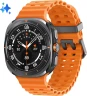 Смарт-часы Samsung Galaxy Watch Ultra LTE 47мм 1.5" AMOLED корп.черный рем.оранжевый (SM-L705FDAACAU)