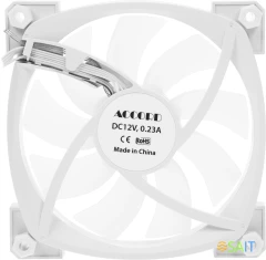 Вентилятор для корпуса Accord ACC-U12 ARGB 120х120x25 белый 4-pin 27дБ (ACC-U12 ARGB WHITE) brown box