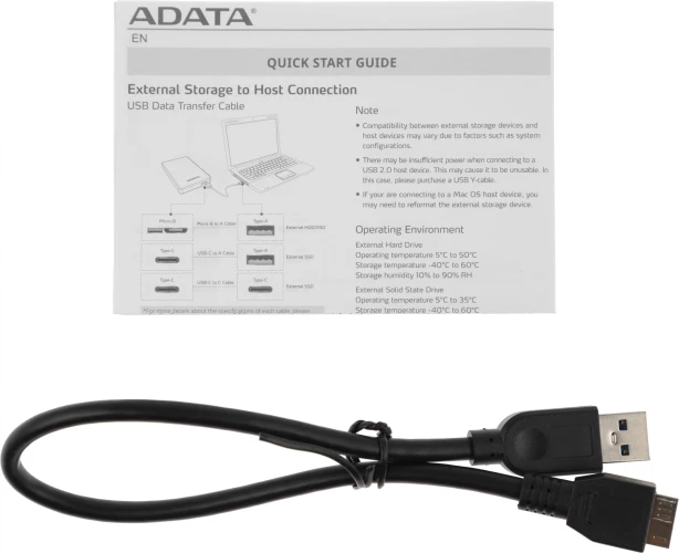 Жесткий диск A-Data USB 3.0 4Tb AHD330-4TU31-CBK HD330 DashDrive Durable 2.5" черный