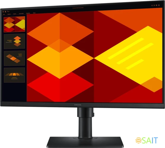 Монитор Samsung 24" Essential S4 S24D400GAIXCI черный IPS LED 16:9 HDMI матовая HAS Piv 1000:1 250cd 178гр/178гр 1920x1080 100Hz DP FHD USB 3.5кг