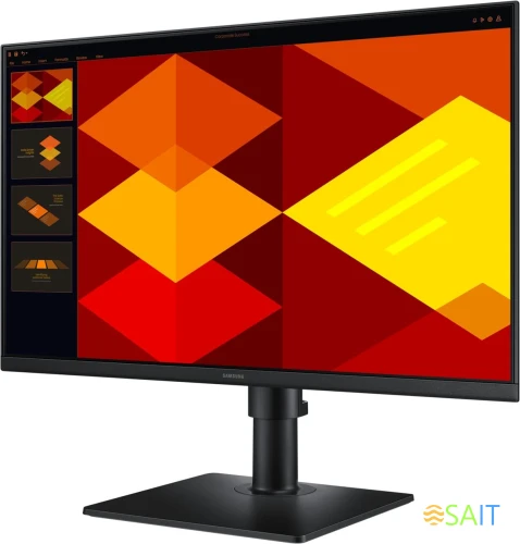 Монитор Samsung 24" Essential S4 S24D400GAIXCI черный IPS LED 16:9 HDMI матовая HAS Piv 1000:1 250cd 178гр/178гр 1920x1080 100Hz DP FHD USB 3.5кг